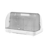 Maxbell Dustproof Cup Holder Desktop Cup Storage Rack for Dishes Chopsticks Tea Cups White