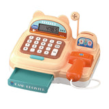 Maxbell Supermarket Store Toys Cash Register Kids Valentines Day Gifts for Baby Kids Brown