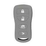 Maxbell Car Key Fob Protector Case Cover 4 Buttons Key Shell for   Gray
