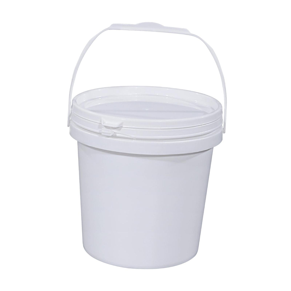 Maxbell Paint Can 5L Portable Empty with Lid and Handle for Kitchen Garden Traveling White
