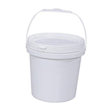 Maxbell Paint Can 5L Portable Empty with Lid and Handle for Kitchen Garden Traveling White