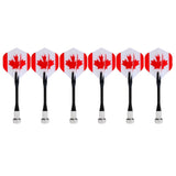 Maxbell 6 Pieces Magnetic Darts for Magnet Dartboard Dart Board Canada National Flag - Aladdin Shoppers