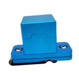 Maxbell Pool Cue Chalk Holder Small with Clip Multiuse for Games Snooker Accessories Blue