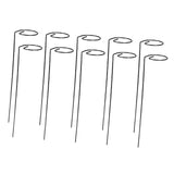 Maxbell Climbing Plant Stakes Rack Reusable Tomato Twist Stakes for Lawn Yard Indoor Straight 10pcs