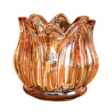Maxbell Maxbell Glass Candle Holder Tealight Candle Holder Candle Cup for Home Party Wedding Tawny
