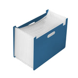 Maxbell Maxbell Accordian File Organizer Expanding Filing Box Expanding File Folder for Home Deep Blue