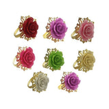 Maxbell 10 Pcs Napkin Ring Serviette Holder Wedding Banquet Dinner Decor Favor