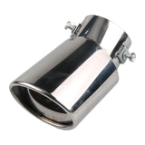 Maxbell Car Exhaust Tip Stainless Steel Accessory Exhaust Muffler for SUV Sedan argent bent