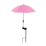 Maxbell Plant Umbrella Rainproof Multifunctional Ground Plug Lightweight Shade Cover Pink