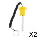 Maxbell 2xMagnetic Weight Stack Pin Selector Key Exercise Parts Accessories 10x80mm