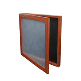 Jersey Frame Display Case Sport Shirt Organizer for Soccer Basketball Hockey 16inchx20inch Walnut