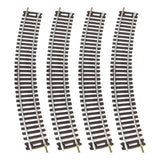 Maxbell 4Pcs HO Scale Track DIY Scene Railroad Track for 1:87 Birthdays