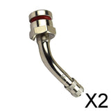 Maxbell 2xTubeless Truck Tyre Valve Stem - TR543E 75Deg for Truck/Car/Minibus/Scooter