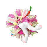 Maxbell Rabbit Garland Garden Farmhouse Indoor Outdoor Easter Door Wreath with Bunny Style B