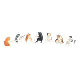 Maxbell 7Pcs Fishing Cat Statues Cute Mini Cat Figurines for Restaurant Home Bedroom