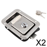 Maxbell 2xRV Paddle Door Lock Latches Handle Truck Tool Box Trailer Camper for Keys