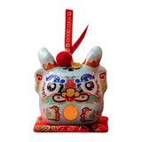 Maxbell Dragon Piggy Bank Chinese New Year Dragon Statue for Shelf Living Room Cyan