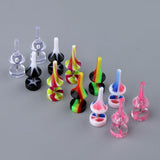 Maxbell Maxbell 6 Pairs Acrylic Ear Earrings Flesh Tunnel Stainless Steel Fake Plugs 16g