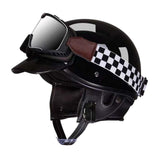Maxbell Scooter Helmet Comfortable Breathable Cycling Accessories Motorbike Helmet Bright Black