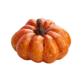 Maxbell 2xArtificial Pumpkin Halloween Foam Pumpkins Decor Table Centerpiece 4.5x7.5cm Orange