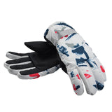 Maxbell Winter Cycling Gloves Anti-Slip Elastic Cuff for Bicycle Bike Red White - Aladdin Shoppers
