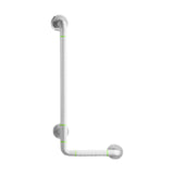 Maxbell Grab Rails Stable Wall Mounted L Shaped Shower Grab Bar for Men Women Toilet White