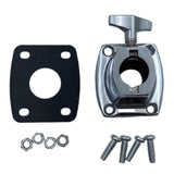 Maxbell Tom Cymbal Holder Clamp Metal Sturdy Instrument Parts Drum Holder Base Plate 3.5cmx5.1cm