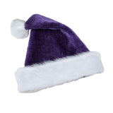 Christmas Santa Hat Winter Headdress Party for Xmas Celebration Party Favors Purple