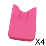 Maxbell 4xPhone Holder for Tote Bag Modern Decorative Silicone Insert Travel Organizer Pink