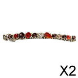 Maxbell 2xHair Accessories Barrette Clips Hairpin Charm Crystal Hairwear  Red