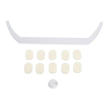 Maxbell Eyebrow Ruler Acrylic Portable Professional Eyebrow Stencil Eyebrow Template