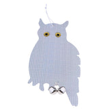 Maxbell 4x Reflective Owl Decoy & Bird Repellent Scarecrow Bird Deterrent with Bells