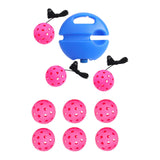 Maxbell Pickleball Trainer Practical Pickleball Training for Sports Exercise Outdoor Rose Red Ball