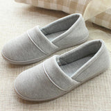 Maxbell Women Cotton Knit Anti-Slip House Slipper Washable Home Shoes 37-38 Gray