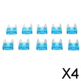 Maxbell 4x10 Pieces Mini 15A Blade Fuse Assortment Kit for Auto Car Truck Replacement