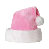 Christmas Santa Hat Winter Headdress Party for Xmas Celebration Party Favors Pink