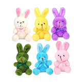 Maxbell Plush Bunny Toys Gift Wedding Classroom Rewards Stuffed Animals Rabbits Bulk 6Pcs