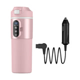 Maxbell Heating Cup Portable Heated Water Boiler for Family Cars Work Brewing Coffee Pink