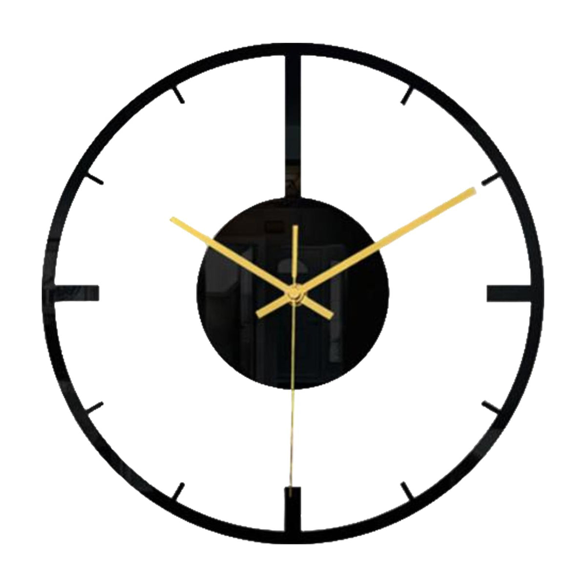 Maxbell Maxbell Wall Clock Battery Operated Mirror Surface Clocks Office Living Room Decor B