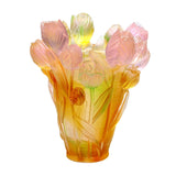 Maxbell Flower Vase Floral Container Artistic Tulip Vase for Bedroom Mantel Entrance