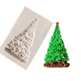 Maxbell Silicone Christmas Tree Mold Soap Clay Chocolate Mould Sugarcraft Baking Tool DIY Xmas Party Cake Decoration - Aladdin Shoppers