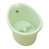 Baby Tub Bucket Portable Baby Shower Bucket for 0-3 Years Old Babies Newborn Light Green