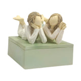 Maxbell Jewelry Box Multifunctional Women Resin Ornament for Bracelet Necklace Rings