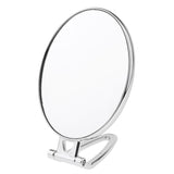 Maxbell Maxbell Folding Handheld Double Sided Mirror Table Makeup Mirror for Travel  Silver