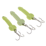 Maxbell 3pcs 3.5cm Artificial Bionics Metal Sequins Fishing Bait Treble Hooks 5g - Aladdin Shoppers