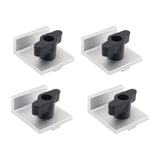 Maxbell 4Pcs Short Stop Kit T Track Stop Block for Jigs Fixtures T Track Woodworking