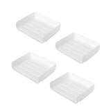 Maxbell 4x Letter Paper Tray Multipurpose Folder Document Paper Organizer for School Horizontal White
