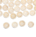Maxbell 50pcs Heart Handmade 2 Holes Wooden Buttons Sewing Scrapbooking DIY 2cm - Aladdin Shoppers