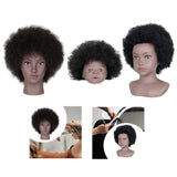 African Mannequin Head Weave Wig Display Model Head for Practice Hairdresser Women