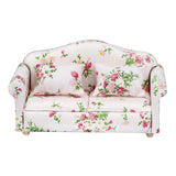 Maxbell 1/12 Dollhouse Miniature Sofa Life Scene Props for Photo Props 2+1 Seat